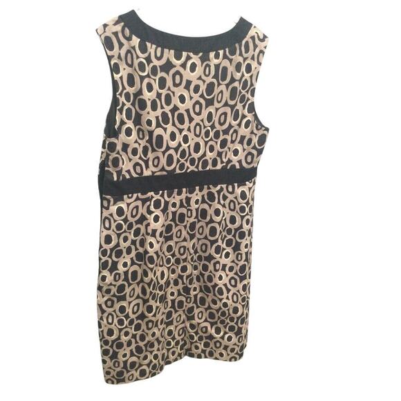 Boden Womens Shift Dress Size 12R 12 Regular Black White Geometric Work Career - Picture 4 of 11